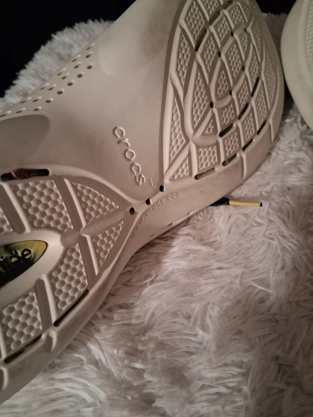 CROCS Black and Yellow LiteRide Slip-On Sneakers